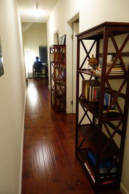 corridor leading to the living room of 395 merritt ave