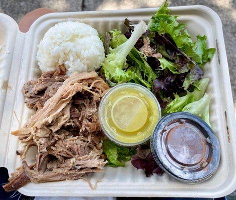 Pork plate lunch