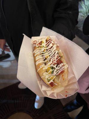 Sonoran hot dog