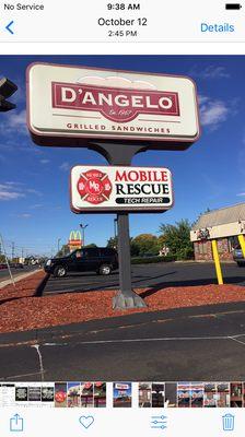 Mobile Rescue located in the D'Angelo Plaza..Now Open!!