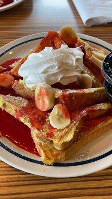 Strawberry and banana French toast