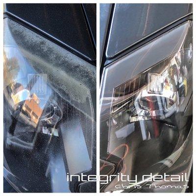 B4 & after headlight restoration Cadillac