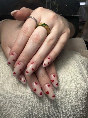 valentine's day nails