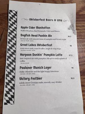 Oktoberfest beers