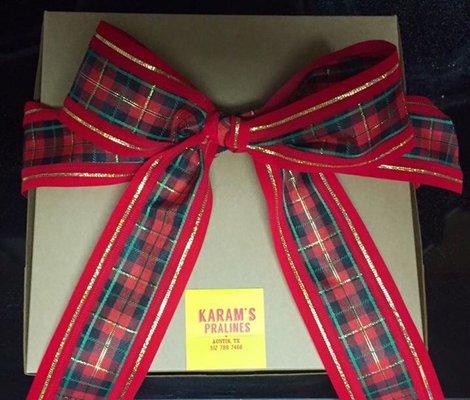 KARAM'S Pralines is the perfect gift for family, friends and clients. Order your holiday gifts and have them delivered today!