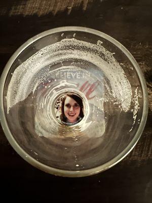 Crazy girlfriend in the bottom of my beer.