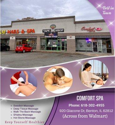 Our traditional full body massage in Benton, IL 
includes a combination of different massage therapies like 
Swedish Massage,...