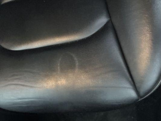 Damaged seat