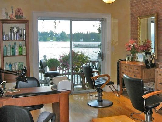 Tranquility Salon is located in the heart of the village of Skaneateles with a waterfront view of the lake!!