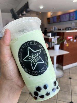 Woooo! Melon boba