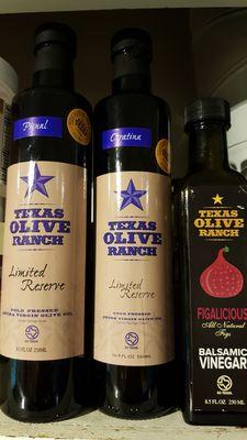 Texas Olive Ranch.  Best, freshest oils and vinegars.  Come learn about what quality oils taste like!!