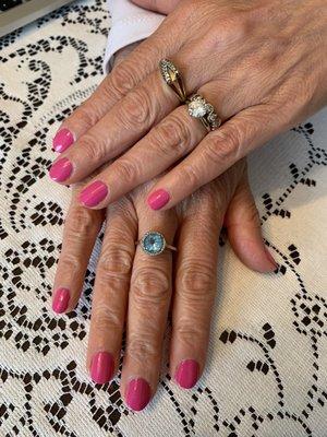 Basic manicure with long lasting polish