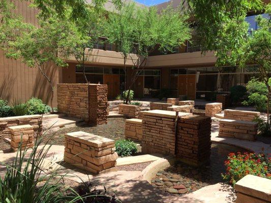 Central courtyard outside our office