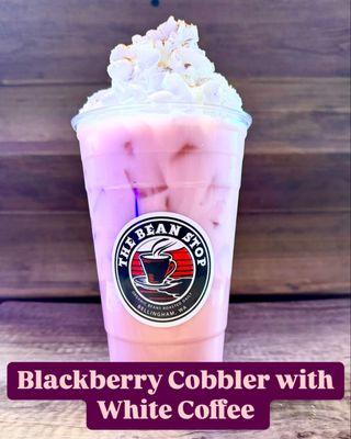 Blackberry Cobbler with White Coffee