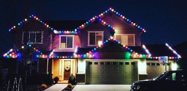 Another happy customer! Ask Griswald Lights lights for a quote. Don't wait until we are all booked up for the season