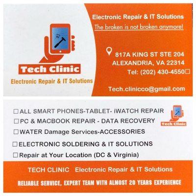 We are Ready to FiX &  Give the life to your Dead devices. " The broken is not broken anymore ! "  That's not just a slogan! That's a fact!