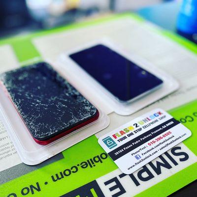 iPhone XR crack screen repair done in just 30 minutes