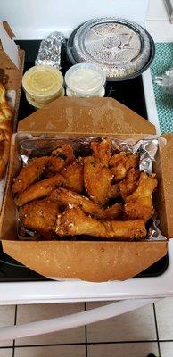 Garlic parmesan wings