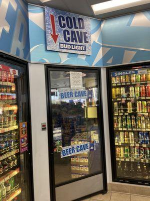 They have a beer cave at this location! Cool!!