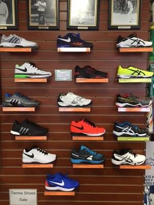 String n' Swing Tennis carries a large selection of Men's tennis shoes, ranging from Nike, Prince, Adidas, Asics, and more!