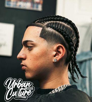 Low taper with braids