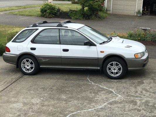 1999 Subaru Impreza Outback Sport with 257,000 moles