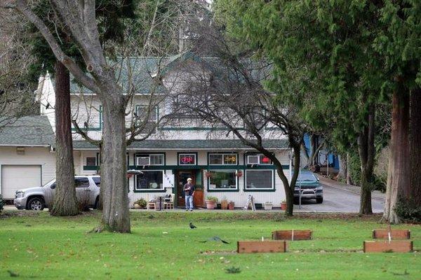 A very cool "corner store" called CJ's immediately across the street from the park. Ice cream!