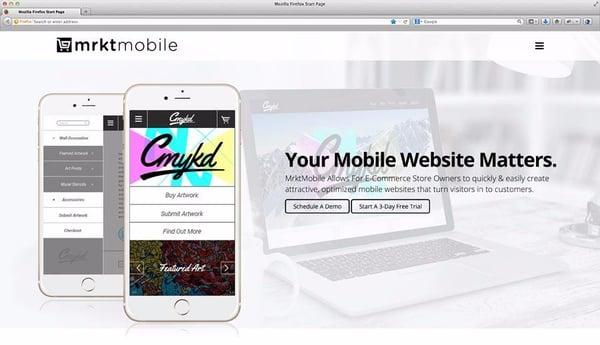 MrktMobile Website - Wordpress CMS