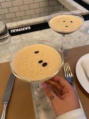 Espresso martinis AMAZING! Fresh espresso used