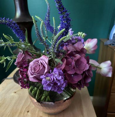 The Mother's Day gift from Bloem Decor Florist.  Beautifully matched my green wall!