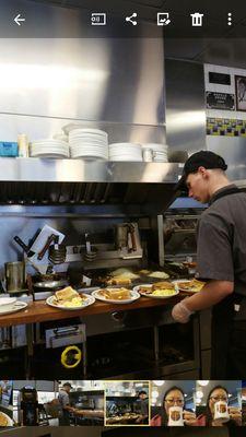 Busy breakfast crew!