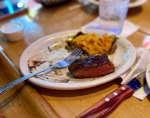 Perfectly cooked filet