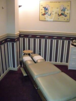 Comfortable and Quiet adjusting rooms give our patients a relaxing place to heal.