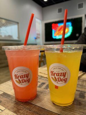 Strawberry Lemonade & Mango Lemonade