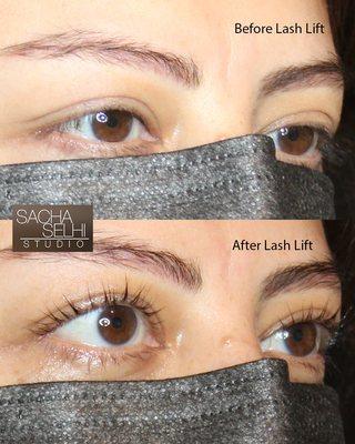 Keratin Lash Lift Treatment Before and After