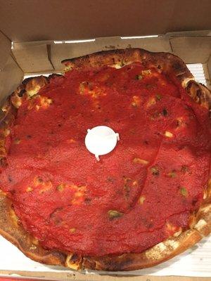 Mmmm! Three topping Chicago Style Pizza  for $13.99!!