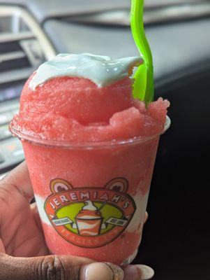 Strawberry lemon gelati