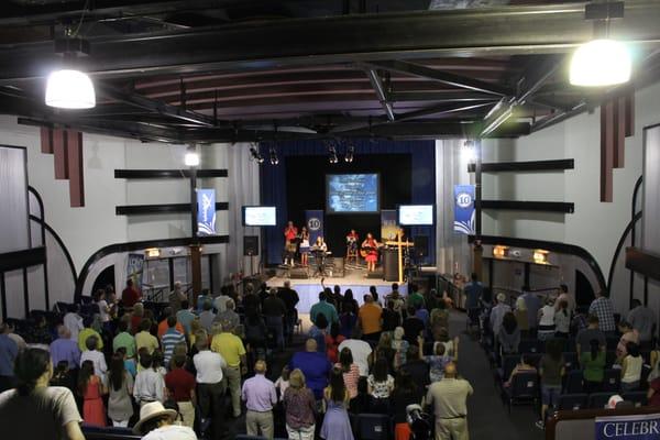 Crossroads Church during a Mid Week Service | July 2014