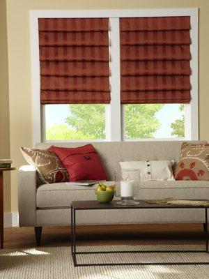 Soft fold Roman shade