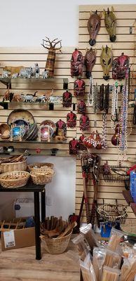 Masks. Figurines and incense