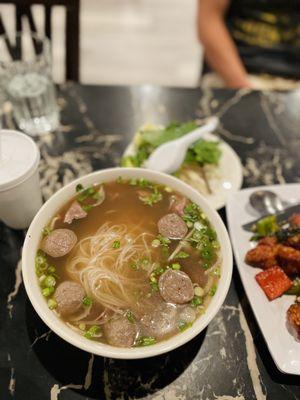 Meat ball & steak pho