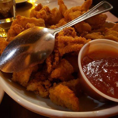 Crispy and delicious calamari