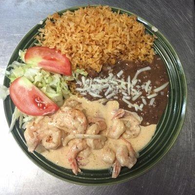 Camarones A La Crema (Shrimp in Cream Sauce)