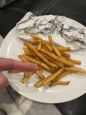 The lack of fries for $8  Side Fries