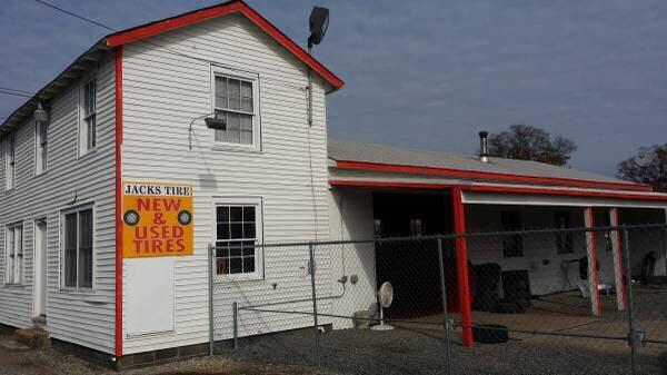 Another location Jacks Tire Shop near Ashland VA at Washington Hwy by Lewiston Rd