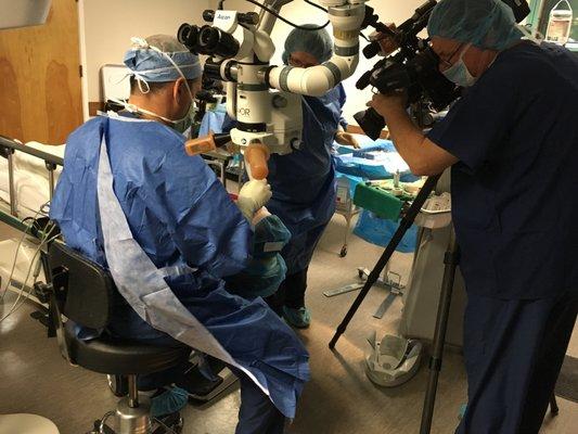 A behind the scenes look at our time with CBS channel 5 filming the new Visian Toric ICL