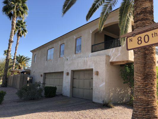 (Before) stucco repair