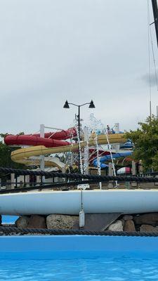 Lazy river and slides