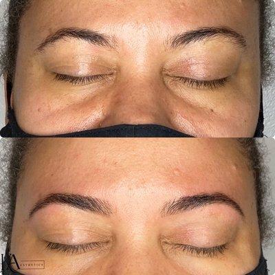 Created a fuller brow with some brow magic.