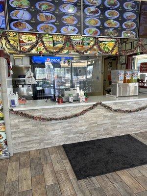 This is the front counter as you can see it is very clean.